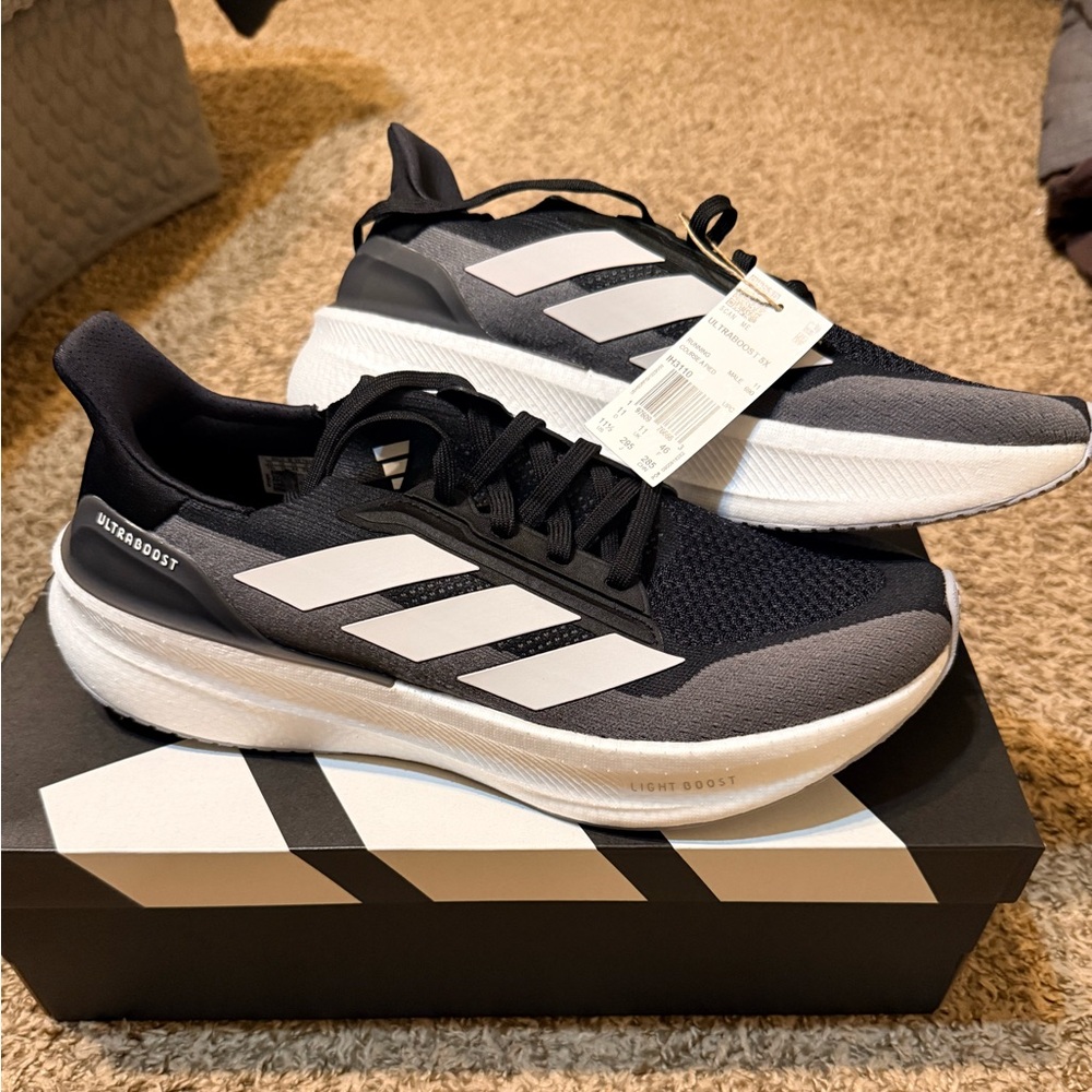 Adidas Ultraboost 5X Black and White Sneakers